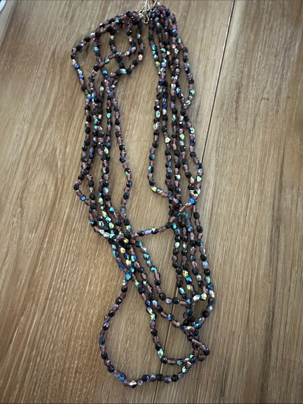 Festival Iridescent Multi Strand Necklace